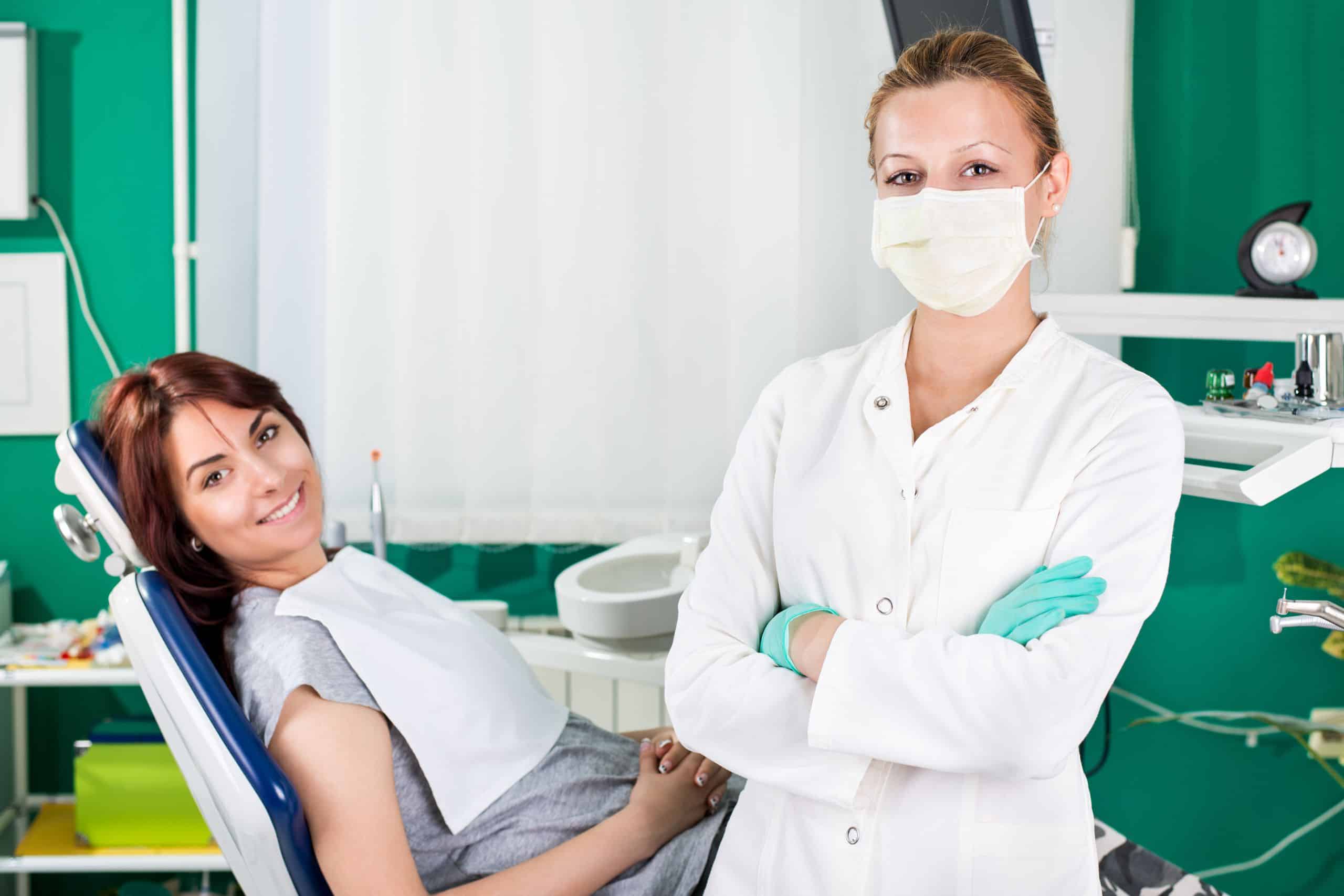 Smiling Woman At Dentist